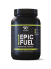 Front view of a Epic Fuel bottle