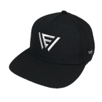 Side view of a hat with a Work Epic logo on the front