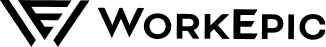A grey Work Epic logo