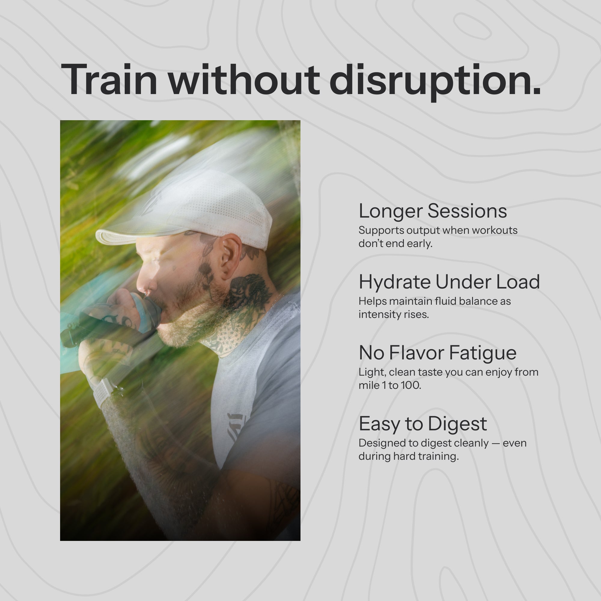Graphic for Work Epic product Epic Fuel showing "Train without disruption"