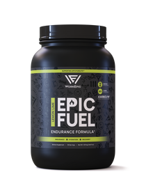 Front view of a Epic Fuel bottle