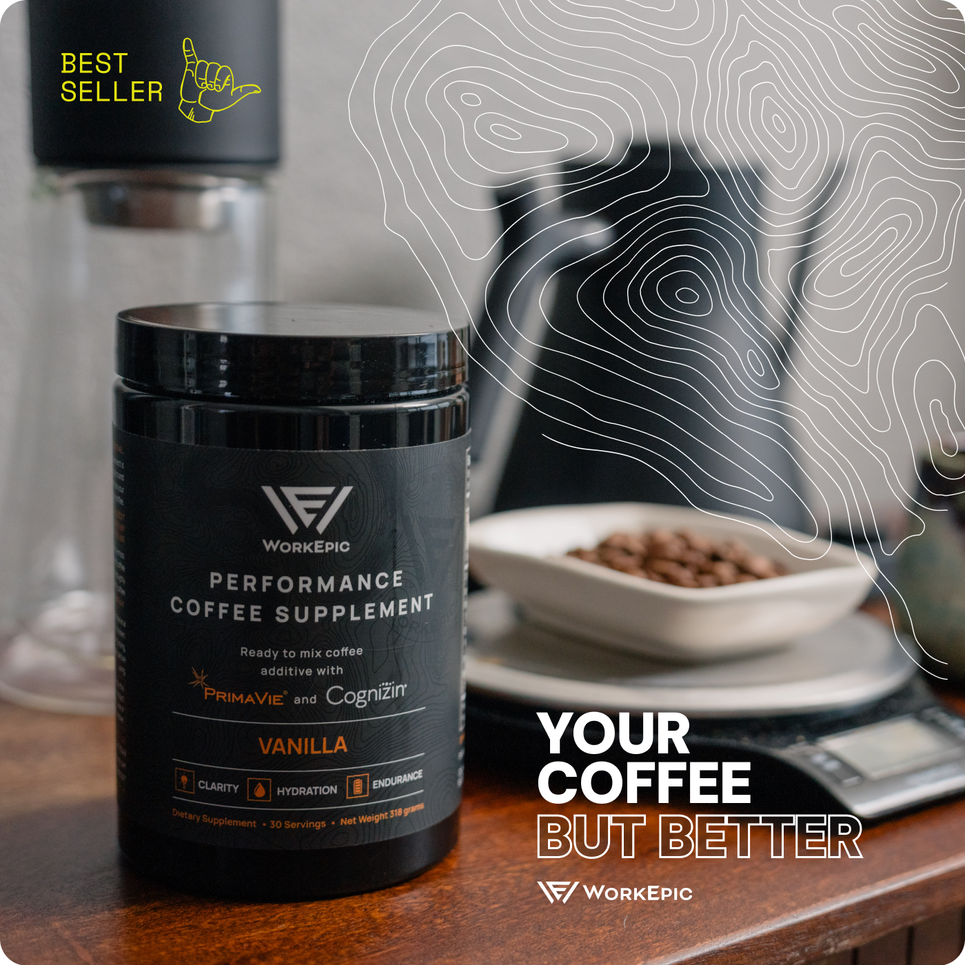 Coffee nootropics supplement