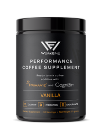 front view of Performance Coffee Supplement bottle
