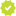 A small green checkmark icon centered on a light gray background.