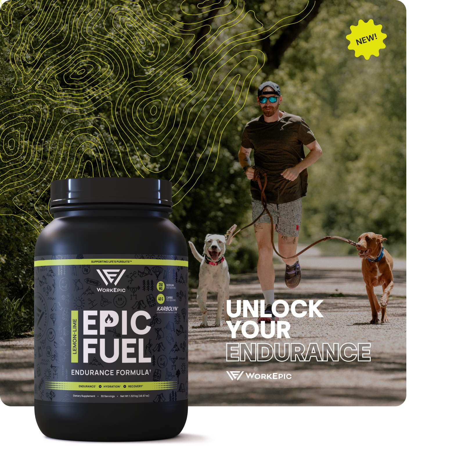 Endurance formula supplement supporting a Work Epic Athlete